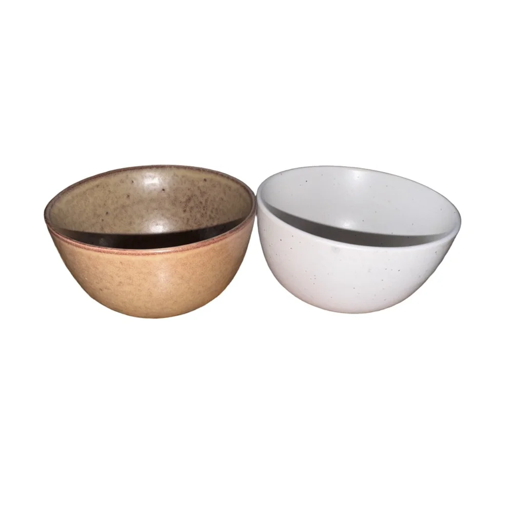Artisanal Soto Kitchen Dinnerware Bowls Brown /White price for both
